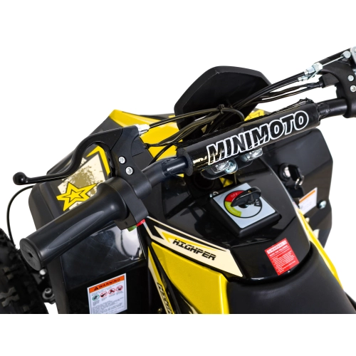 Quad Highper na akumulator 35km/h Silnik bezszczotkowy 1000W Koła pompowane Regulacja ATV-11E